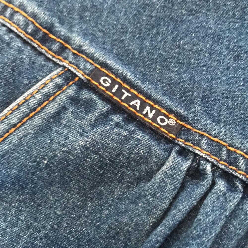 About to donate! Jean denim skirt 80s 90s retro Gitano vintage Spring 💙 - Picture 2 of 5